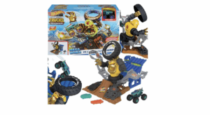 Wystrzel Mega Wrex i Pokonaj Crushzillę! Zestaw Hot Wheels z Wyrzutnią