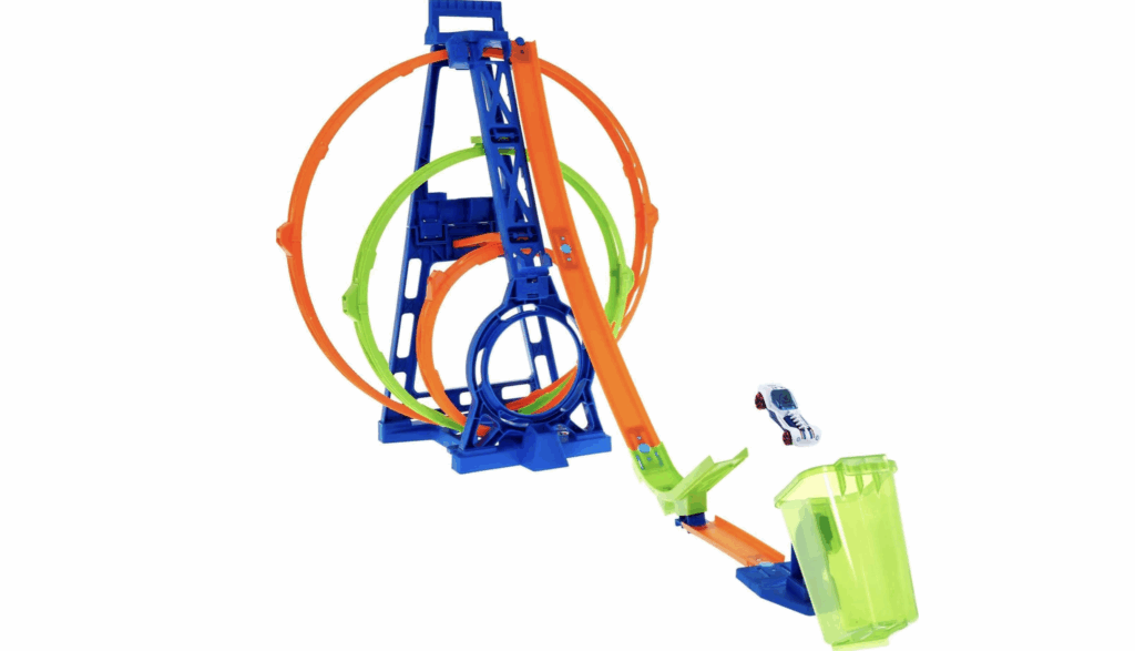 Hot Wheels Trzy Pętle Ekstremalnej Prędkości – Tor z Samochodzikiem - obrazek 8