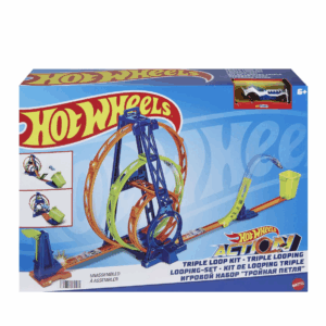 Hot Wheels Trzy Pętle Ekstremalnej Prędkości – Tor z Samochodzikiem