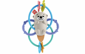 Fisher-Price Kolorowy Gryzak z Grzechotką – Miękki i Wesoły Towarzysz Ząbkowania