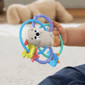 Fisher-Price Kolorowy Gryzak z Grzechotką – Miękki i Wesoły Towarzysz Ząbkowania