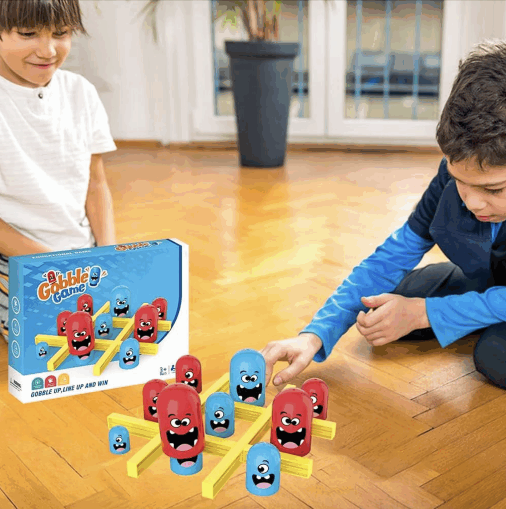 GRA Logiczna KÓŁKO I KRZYŻYK Towarzyska GOBBLE GAME Rodzinna GOBBLET - obrazek 7