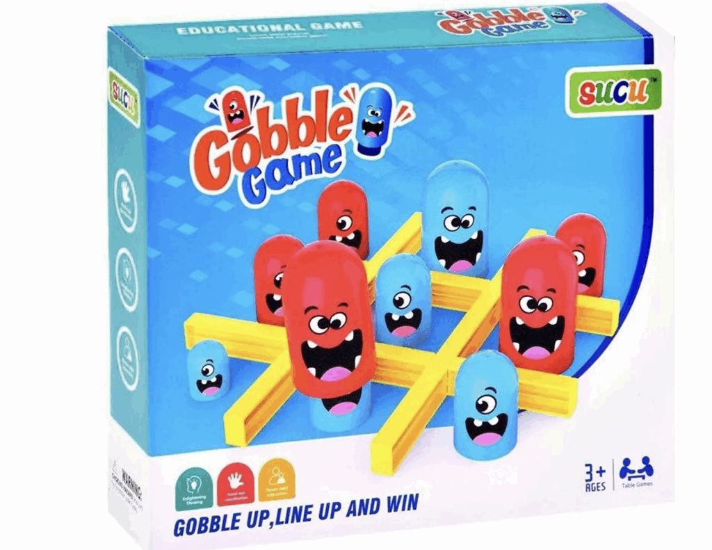 GRA Logiczna KÓŁKO I KRZYŻYK Towarzyska GOBBLE GAME Rodzinna GOBBLET - obrazek 12